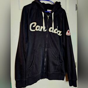 Canada Black Zip-Up Hoodie